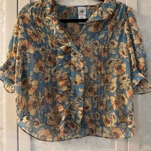 Cabi Printed Cherish Top- size small